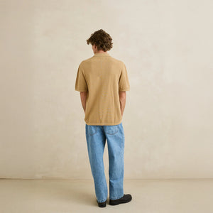Rhythm Textured Knit Polo Shirt