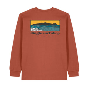 Dingle Surf Giant Heavyweight Organic Long Sleeve T-Shirt - Dingle Surf