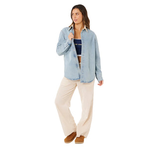 Rip Curl Surf Side Relaxed Denim Shirt - Dingle Surf