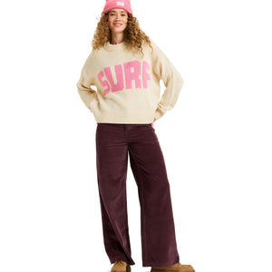 Roxy Exploring Heart Crew Neck Jumper - Dingle Surf