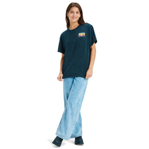 Roxy Sunnyoversize Optic Wash Oversized T-Shirt