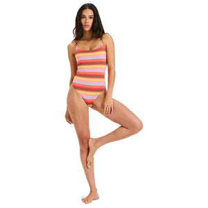 Roxy Sunset Stripe One-Piece Swimsuit
