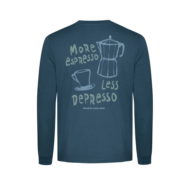 Greenbomb Espresso Crisp Longsleeve T-Shirt