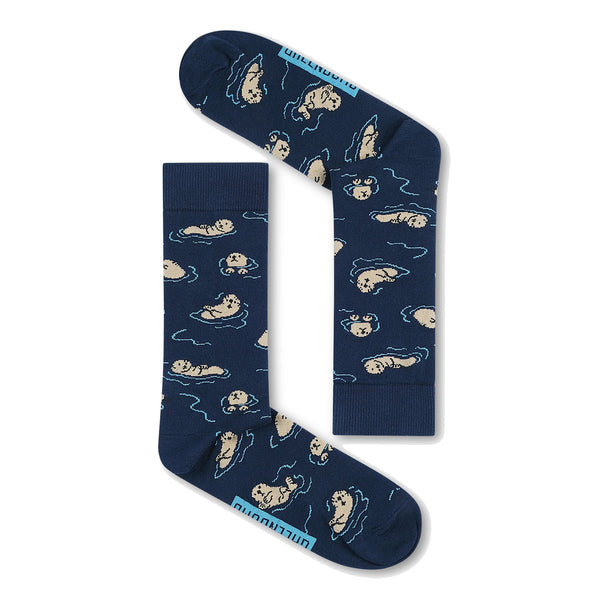 Greenbomb Playing Otter Socks