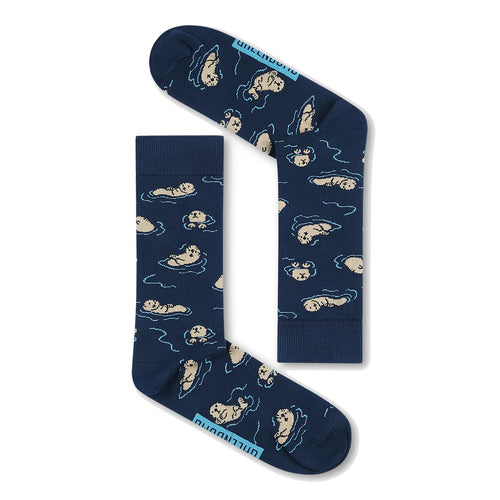 Greenbomb Playing Otter Socks