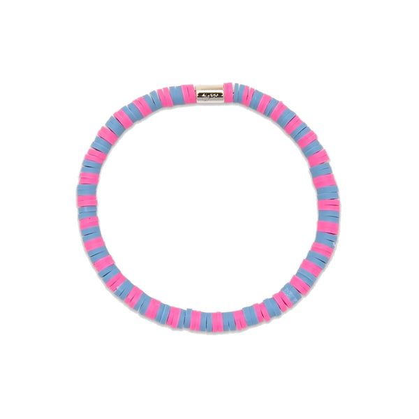 Pura Vida Seascape Vinyl Disc Stretch Bracelet