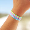 Pura Vida Seascape Vinyl Disc Stretch Bracelet