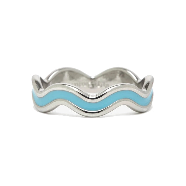Pura Vida Surfrider Foundation Enamel Wriggle Ring