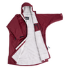 DryRobe® Advance Burgundy/Silver Grey Long Sleeve Changing Robe