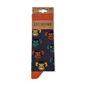 Greenbomb Animal Chimps Socks