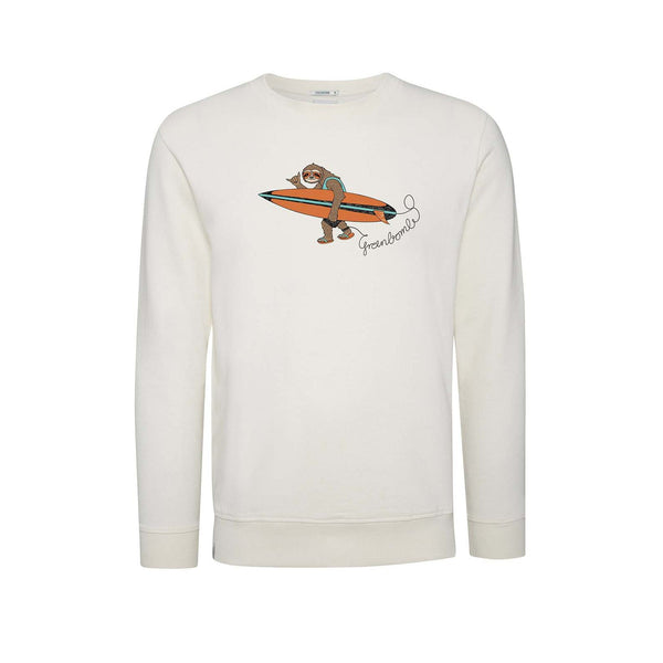 Greenbomb Animal Sloth Surf Summer Wild Sweatshirt