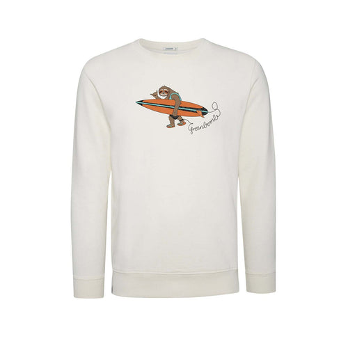 Greenbomb Animal Sloth Surf Summer Wild Sweatshirt