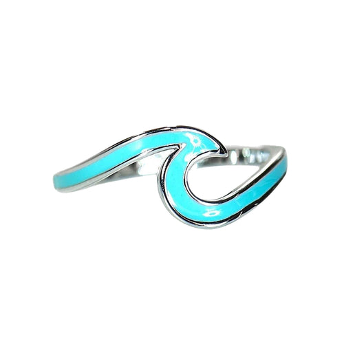 Pura Vida Enameled Wave Ring