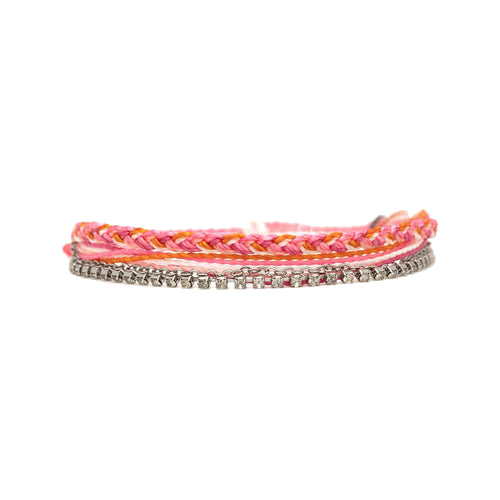Pura Vida Laguna String and Chain Bracelet