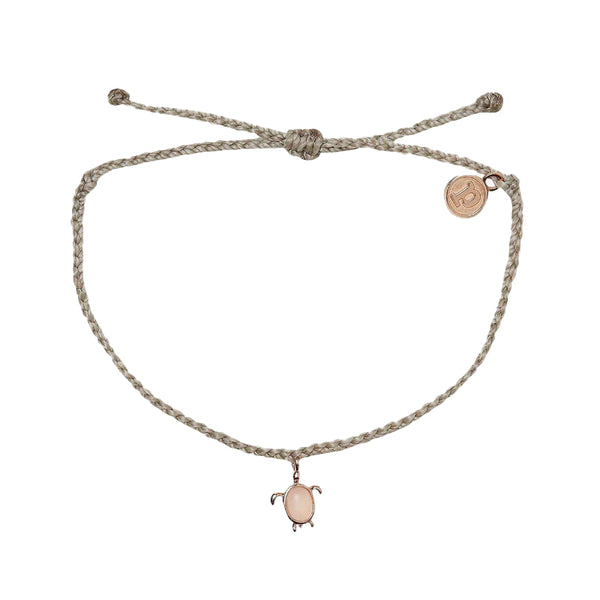 Pura Vida Sea Turtle Rose Gold Charm Bracelet - Dingle Surf