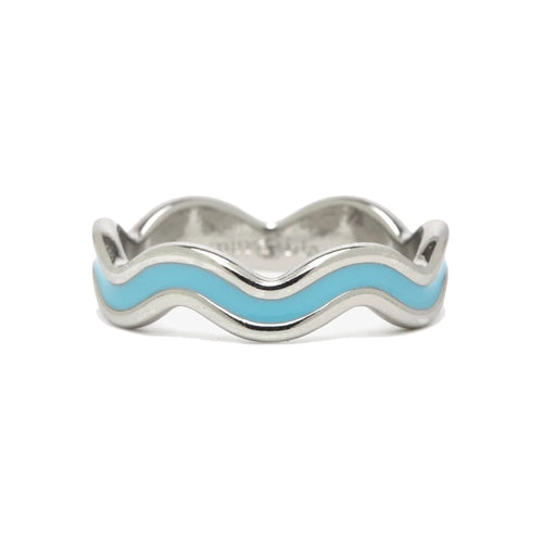 Pura Vida Surfrider Foundation Enamel Wriggle Ring
