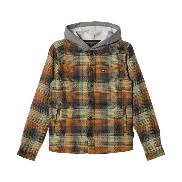 Quiksilver Boys Sandbar Hooded Flannel Shirt