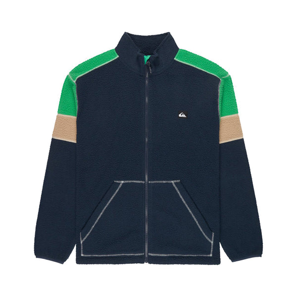 Quiksilver Clean Coast Block Full Zip Fleece - Dingle Surf