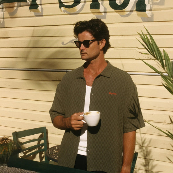 Rhythm Wash Check Relaxed SS Shirt - Dingle Surf