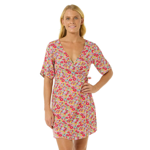 Rip Curl Las Dalias Ditsy Wrap Dress