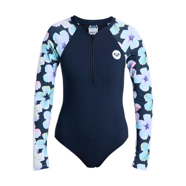 Roxy Active Long Sleeve One-Piece Swimsuit - Dingle Surf