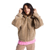 Roxy City Track Oversized Hooded Zip Fleece