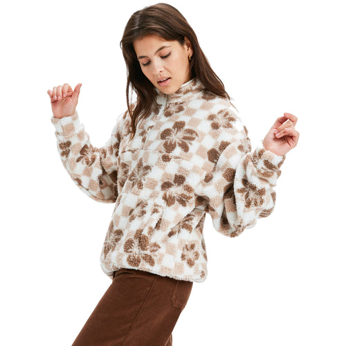 Roxy Jive Talking Bonded Half-Zip Polar Fleece