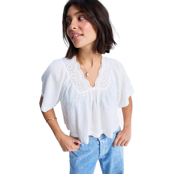 Roxy Paradise Lagoon Short Sleeve Blouse - Dingle Surf