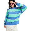 Roxy Strictly Stripes Oversized Sweatshirt - Dingle Surf