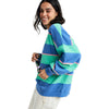 Roxy Strictly Stripes Oversized Sweatshirt - Dingle Surf