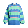 Roxy Strictly Stripes Oversized Sweatshirt - Dingle Surf