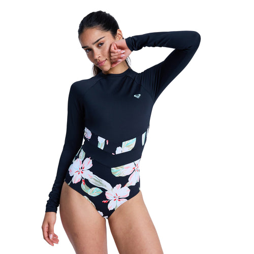 Roxy The Rider Zipped Long Sleeve One-Piece Swimsuit - Dingle Surf