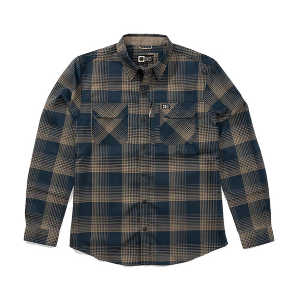 Salty Crew Fathom Long Sleeve Tech Flannel Shirt