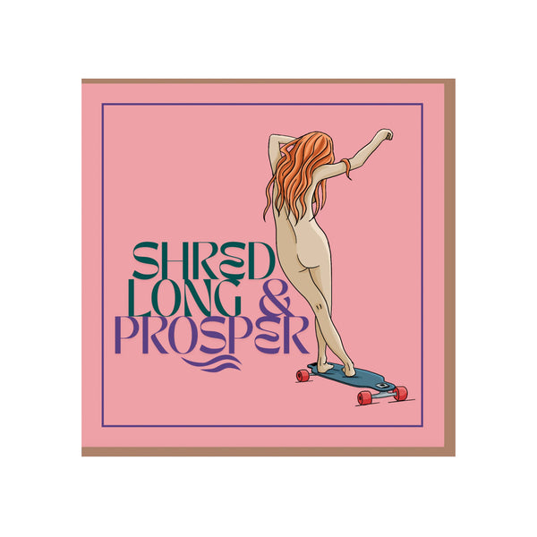 Salty Sisters Skater Girl Greeting Card