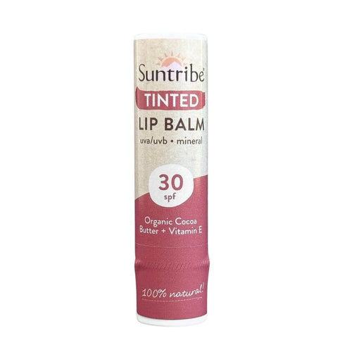 Suntribe Organic Mineral Zinc SPF 30 Tinted Lip Balm