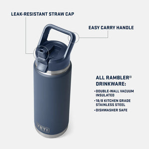 YETI Rambler® Bottle with Straw Cap