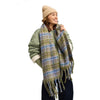 Roxy Cute Blush Plaid Scarf