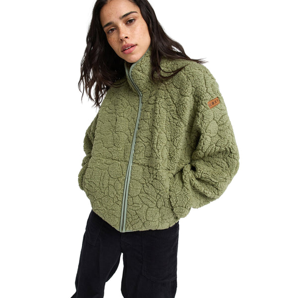 Roxy Blurry Cloud Full Zip Relaxed Fleece