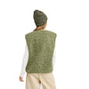 Roxy Best Town Women Green Zip Sherpa Vest