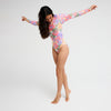 Roxy Beach Babe Long Sleeve One-Piece Swimsuit