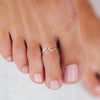 Pura Vida Wave Toe Ring - Dingle Surf